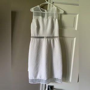 Calvin Klein white dress with sheet cutouts. Worn once for bridal shower